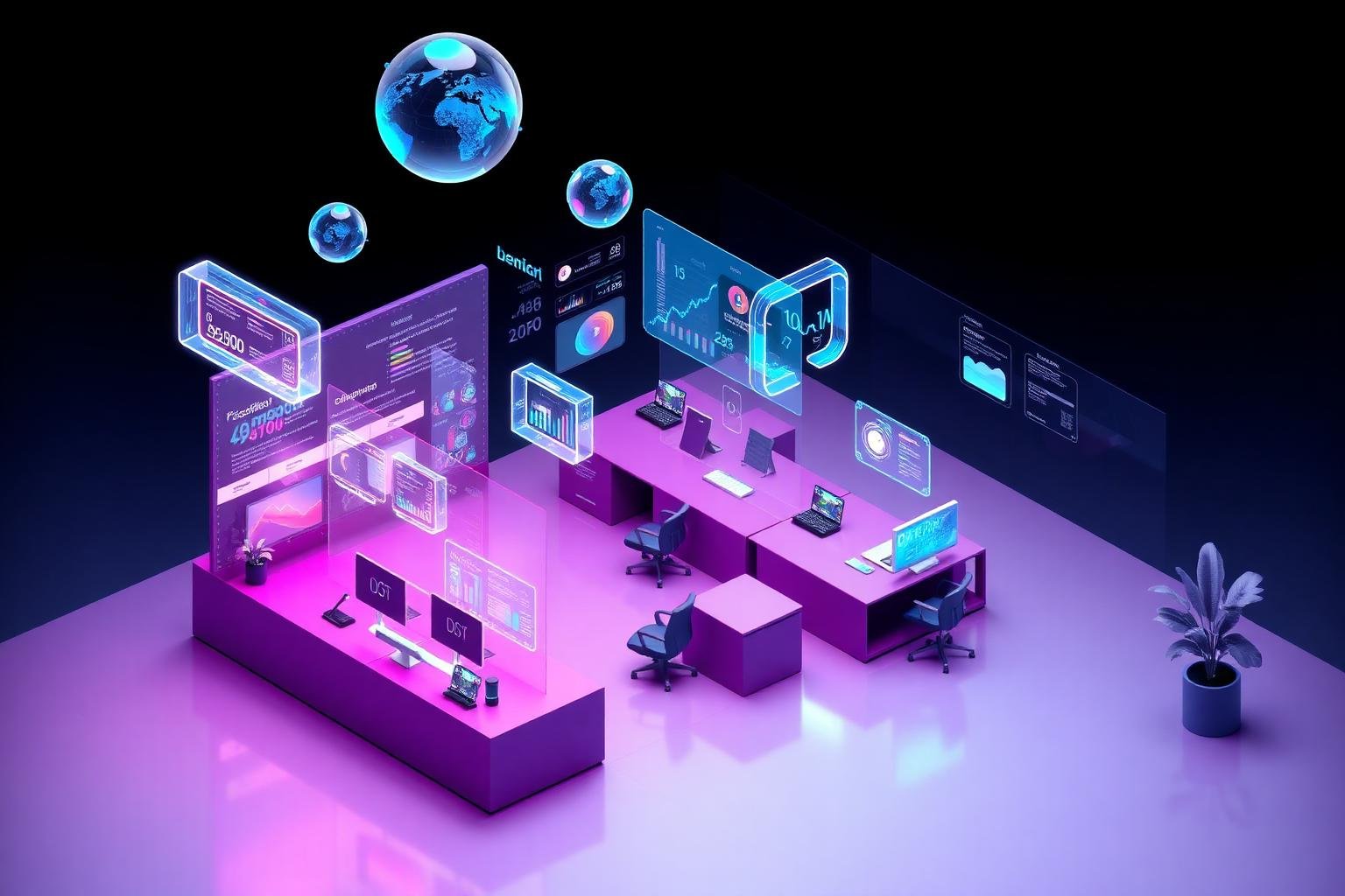 Xentosoft software engineering team workspace with AI and digital innovation tools